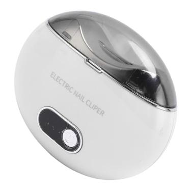 Imagem de Cortador de Unhas Elétrico Automático Com 3 Engrenagens, Baixo Ruído, Armazenamento, Segurança, Aparador de Unhas Elétrico, Aplicável a Bebês e Adultos (Branco)