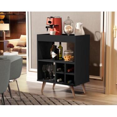 Imagem de Buffet Aparador Encanto Cantinho do Café Adega com pés estilo retrô - 