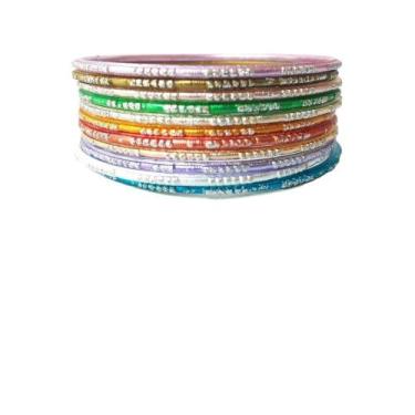 Imagem de Kit de Pulseiras Coloridas Indianas Diversas - Loja da Índia