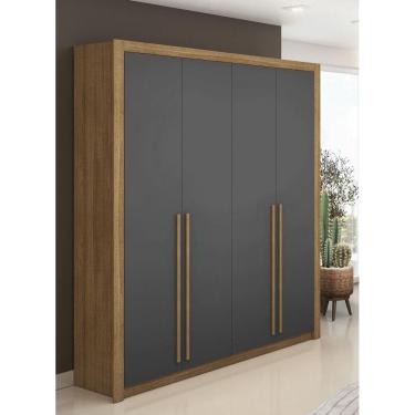 Imagem de Roupeiro Dubai 4 Portas 2.30 x 1.93cm  Nature Alasca Vila Rica 