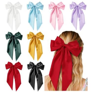 Imagem de Laços e Tiaras de Cabelo para Mulheres e Meninas - Com Fitas e Laços