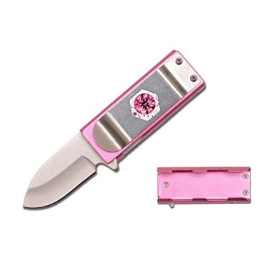 Imagem de Estojo com suporte para isqueiro com clipe de bolso, ferramenta de abertura de letra utilitária para isqueiro BIC de tamanho padrão (isqueiro não incluído) (Rosa-2)