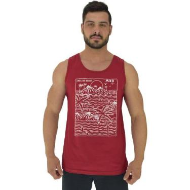 Imagem de Regata Clássica Masculina MXD Conceito Endless Beach, P, Vermelho