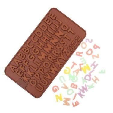 Imagem de Forma Silicone Alfabeto Chocolate - Mix&Variedades