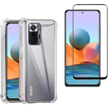 Imagem de Kit Capa Anti Impacto e Película De Vidro Compatível com Xiaomi Redmi 