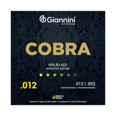 Imagem de Encordoamento giannini violao aço bronze fosf 0.012 geeflksf