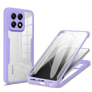 Imagem de CCSamll Capa transparente para Xiaomi Poco F6 Pro 5G com protetor de tela, capa protetora de corpo inteiro TPU macio resistente à prova de choque capa de telefone para Xiaomi Redmi K70 / Redmi K70 Pro
