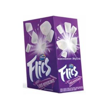 Imagem de Chiclete Flics Uva Arcor c/ 12Unid - 204g