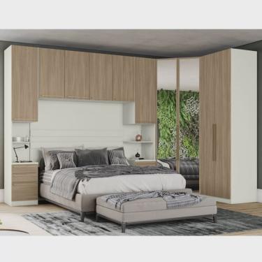 Imagem de Quarto Modulado Solteiro Completo 5 Peças 10 Portas Predileto