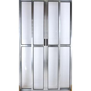 Imagem de Porta De Alumínio De Correr 4 Folhas 25 c/Chave Brilhante