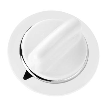 Imagem de WE1M654 Botão de controle do temporizador do secador peça de substituição com anel de metal compatível com secadores GE Hotpoint substitui AP3995098 WE01M0443 WE1M443