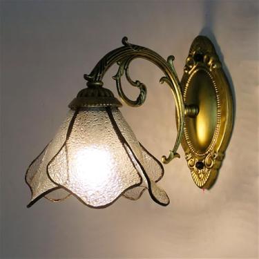 Imagem de OUFULA Luminária de parede retrô americana Toilet Mirror Light Mediterrâneo Simplicity Living Room Restaurant Bedroom Study Villa Hotel Cafe Bar Corredor Cômoda Luz (C 1 Luz)