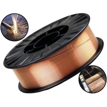 Imagem de Arame Para Soldagens Mig Revestimento Em Cobre 0,80mm Rolo Com 1kg Bra