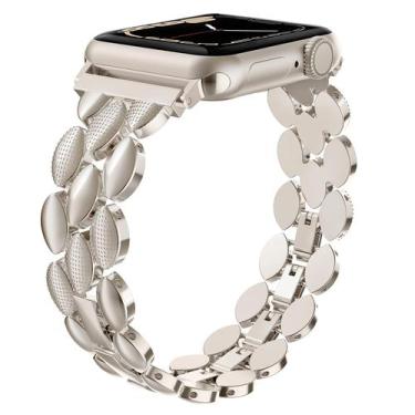 Imagem de Pulseira Metálica Apple Watch Moolia - Elegância e Estilo (38mm a 49mm