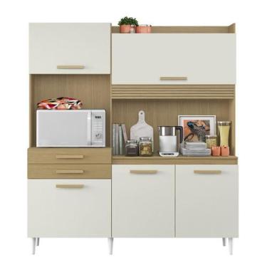 Imagem de Cozinha Isis 5 Portas Atacama/Off White - Aramóveis