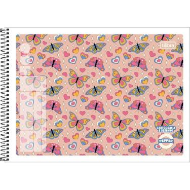 Imagem de Caderno de Desenho e Cartografia Pepper Capa Flexível 40 Folhas Tilibra