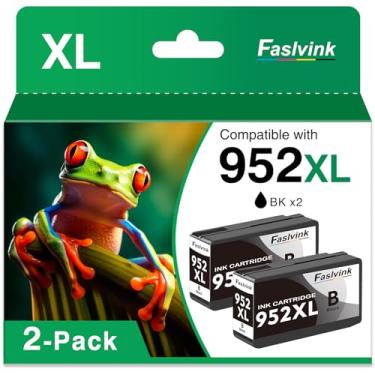 Imagem de Faslvink Cartucho de tinta preta 952XL com substituição de chip atualizado para HP 952XL preto funciona com impressora HP OfficeJet Pro 8710 7740 8210 8715 8720 8702 8725