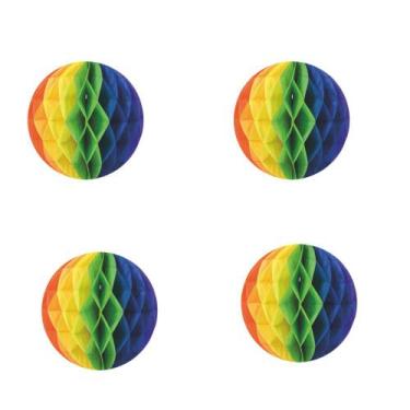 Imagem de Kit Decoração Junina  Balão  Esfera  Color Origami 1  Peça 30 CM - Win