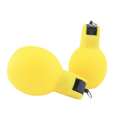 Imagem de YIJU Asobio de aperto de mão 2x, apito esportivo portátil, prático, Treinando assobia o apito para o futebol de basquete, Amarelo