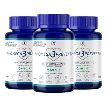 Imagem de Ômega 3 Prevent Ultra Concentrado - DHA 400 + EPA 1000-180 Cápsulas, 3 Frascos - Nutriage