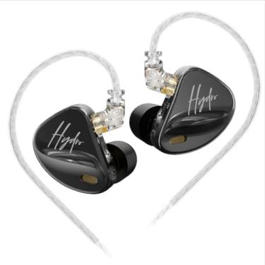 Imagem de Fones de ouvido intra-auriculares CCA Hydro 2DD+8BA HiFi Dynamic IEM com pontas de spinfit grátis (cabo STD)