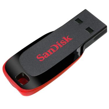 Imagem de Pendrive 64gb Sandisk Cruzer Blade Z50, Usb 2.0, Preto E Vermelho - Sdcz50-064g-b35