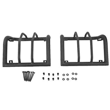 Imagem de Grcfumo 1 par guars luz traseira, tampa luz luz traseira, protetor de tampa luz traseira luz traseira de aço para 2 portas e 4 portas 2007 a 2017