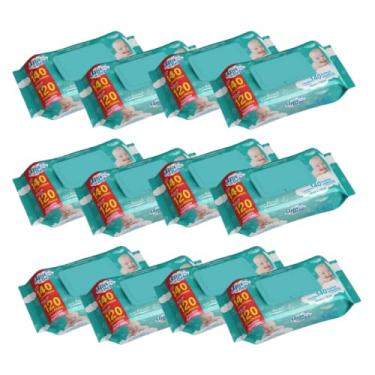 Imagem de Upa Bebê Kit Com 12 Pacotes Toalhas Umedecida C/ 140Un. Cada
