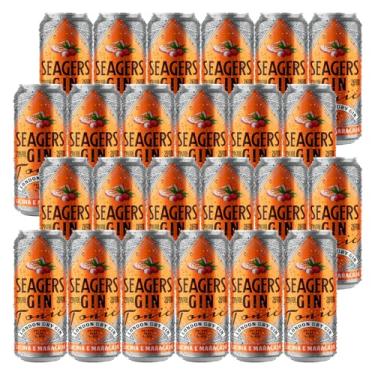Imagem de Gin Tônica Seagers Lichia e Maracujá Lata 269ml 24 Unidades