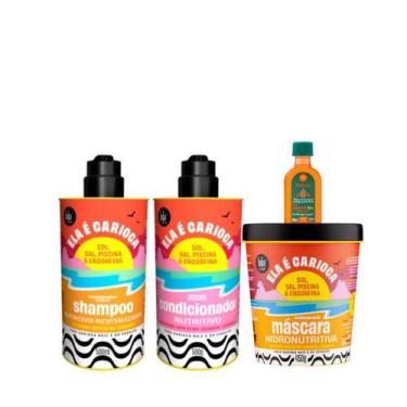 Imagem de Kit Lola Ela é Carioca Sh 500ml + Cond 500ml + Masc 450ml + Pinga! Óle