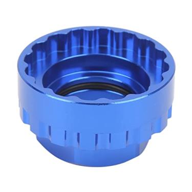 Imagem de Montagem direta Chainring ferramenta liga de alumínio 12 velocidade CNC usinado duplo O Ring Design para Mountain Bike M7100 M8100 M9100 Lockring remoção instalação azul