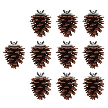 Imagem de Zerodis Pinheiro Pinho Mastiga Brinquedos de Pássaros Pinheiros Naturais Brinquedo Molar para Sittichet Cockatole Conure Brudgie, 10pcs Pássaros
