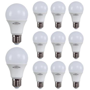 Imagem de Kit 20 Lâmpadas Led Bulbo A60 9w E27 Bivolt 4000k Neutro