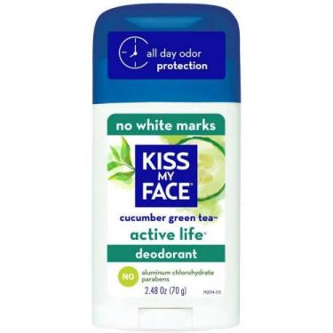 Imagem de Desodorante Kiss My Face Active Life Chá verde de pepino 75mL x2