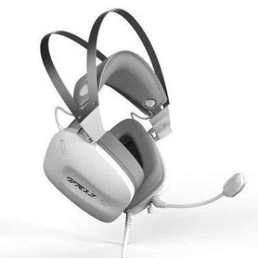 Imagem de Headset Gamer Evzen Elite NinexT Vulccan, Drive 53Mm, Com Fio, Branco