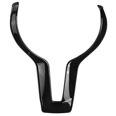Imagem de Grcfumo Acote do volante, tampa do volante de carro, m Sport Direching Compult Fits para F80 M3 F82 F83 M4 F10 M5 F06 F12 F13 M6 F15 X5M F16 X6 (Preto)