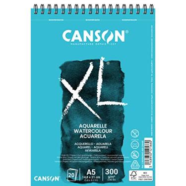 Imagem de Bloco Espiralado XL A5 300g/m², Canson, Aquarelle, 20 Folhas
