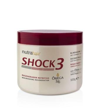 Imagem de Nutrahair shock3 regenerador nutritivo omega 3/6 oleo de argan 500g