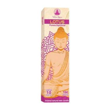 Imagem de Incenso Natural Vila Zen 10 Varetas Lotus + Presente - Bialluz