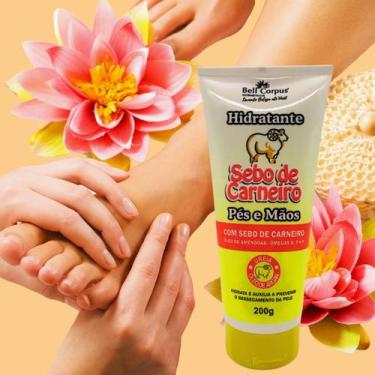 Imagem de Hidratante Pés E Mãos Sebo De Carneiro 200Gr Bell Corpus Cosméticos