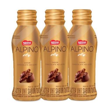 Imagem de Kit 3 Bebida Lactea Alpino Nestlé 280ml