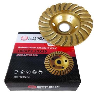 Imagem de Disco Diamantado De Desbaste De Concreto 100mm Turbo -  Ctpohr - Ctpho