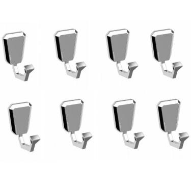 Imagem de Kit 10 Cabides de Parede Premium PR4300 Cromado