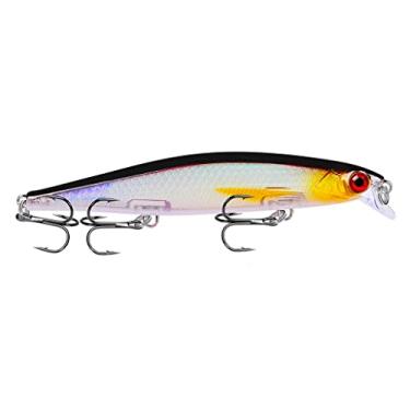 Imagem de ZZTWER 1 iscas de pesca Minnow 11 cm 13 g isca flutuante de robalo artificial duro wobbler topwater barulhento Crankbait equipamento de pesca