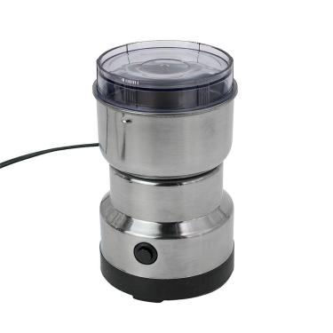 Imagem de Moedor Triturador de Cafe Sementes Mini Eletrico 200W 110V Aco Inox Prata Shopmix
