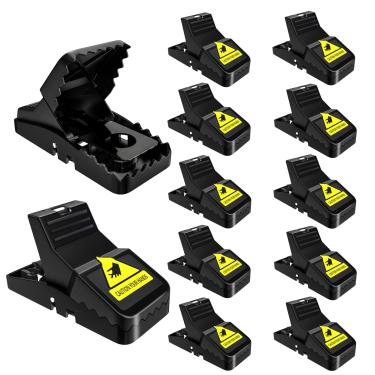 Imagem de Armadilhas para Rato Internas para Casa: Armadilha de Ratos Pequena para Matar em Casa - Pacote com 12 Armadilhas de Rato Fácil de Definir Que Funcionam Assassino de Rato Reutilizável Profissional