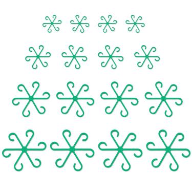 Imagem de TNJPSEK Pacote com 16 estacas ajustáveis de suporte para plantas internas, suportes e treliças de plástico reutilizáveis para Monstera, Pothos, Vines, crescimento vertical, circulação de ar, suporte