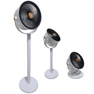 Imagem de Ventilador Vertical Altura Ajustavel Mesa Chao 5 Velocidades Aromaterapia USB Bateria Recarregavel Verao Calor Potente