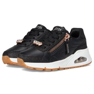 Imagem de Skechers Tênis feminino Uno Gen1 310336l (criança pequena), Preto/ouro rosa, 5 Big Kid
