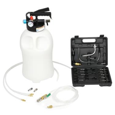 Imagem de WUODAO Kit De Bomba Transferência Fluido Transmissão, Conjunto Dispensador Extrator Pneumático 10L Com 15 Adaptadores Atf, Ferramentas Recarga Óleo Automotivo (Preto 1)